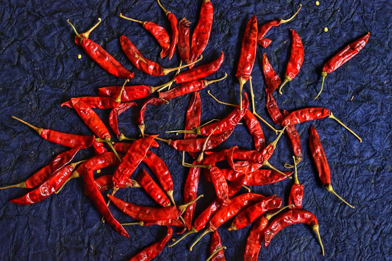Spicy hot Apache special pizza with chili
